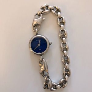 Gucci Vintage Sterling Silver Chainlink Watch